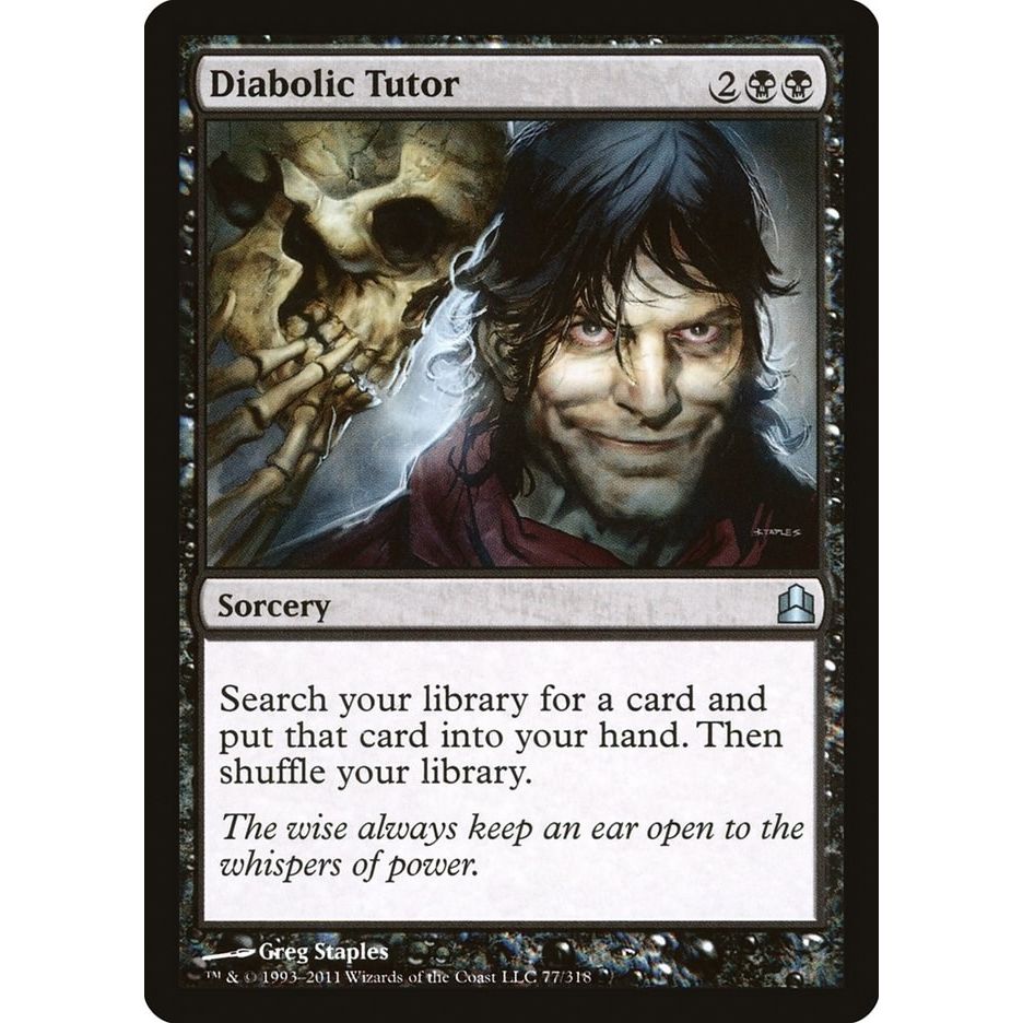 Image for Diabolic Tutor (77) (CMD) - Magic: The Gathering