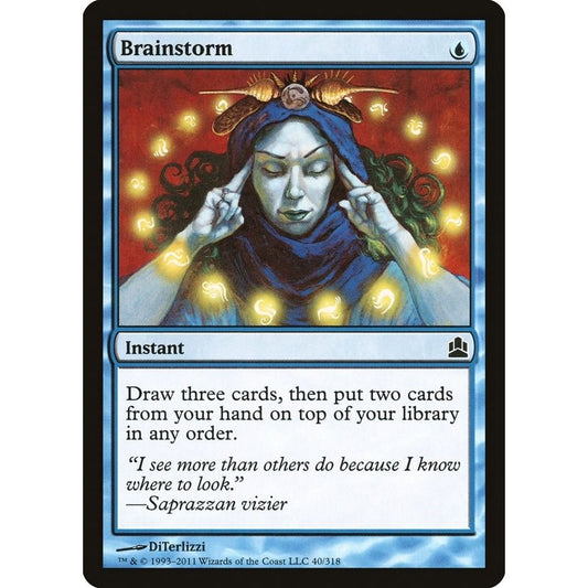 Image for Brainstorm (40) (CMD) - Magic: The Gathering