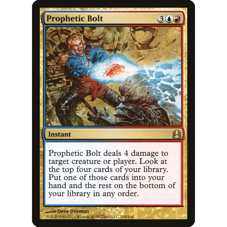 Image for Prophetic Bolt (219) (CMD) - Magic: The Gathering