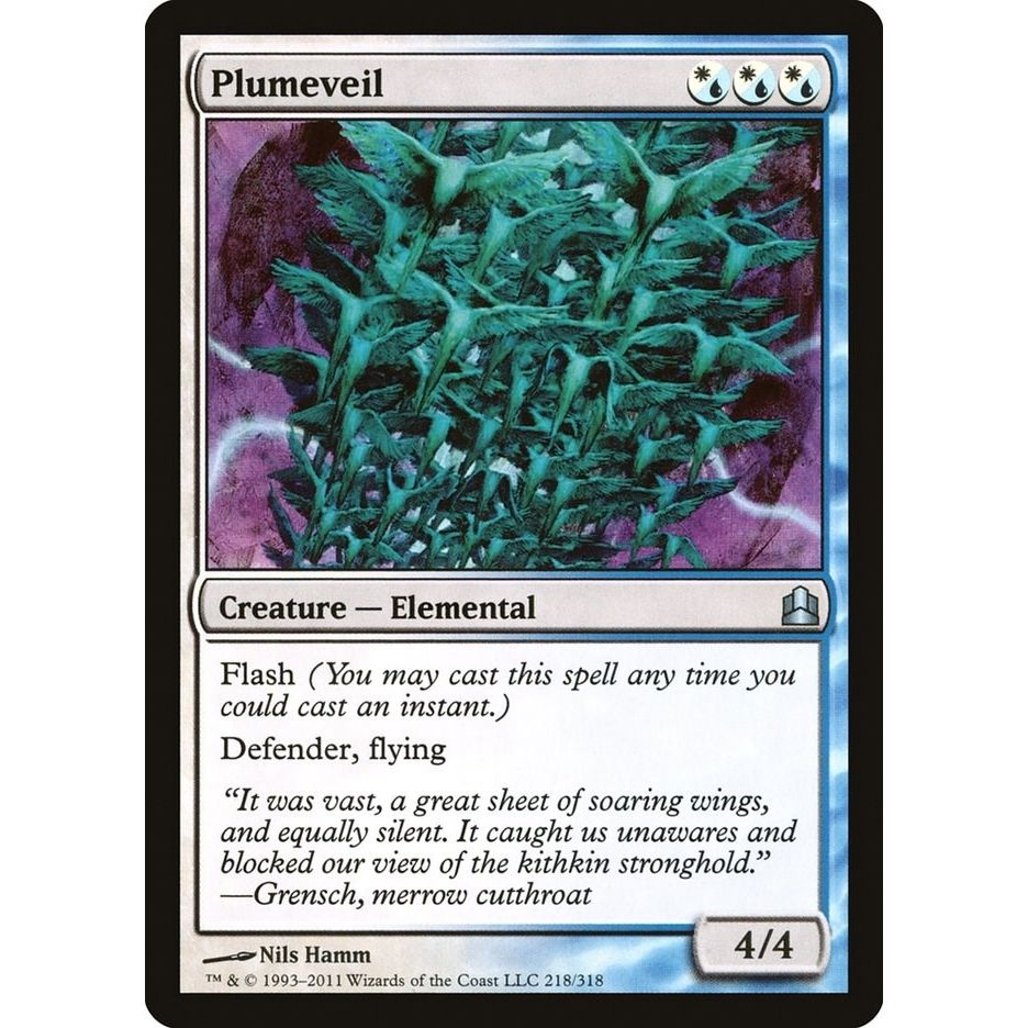 Image for Plumeveil (218) (CMD) - Magic: The Gathering