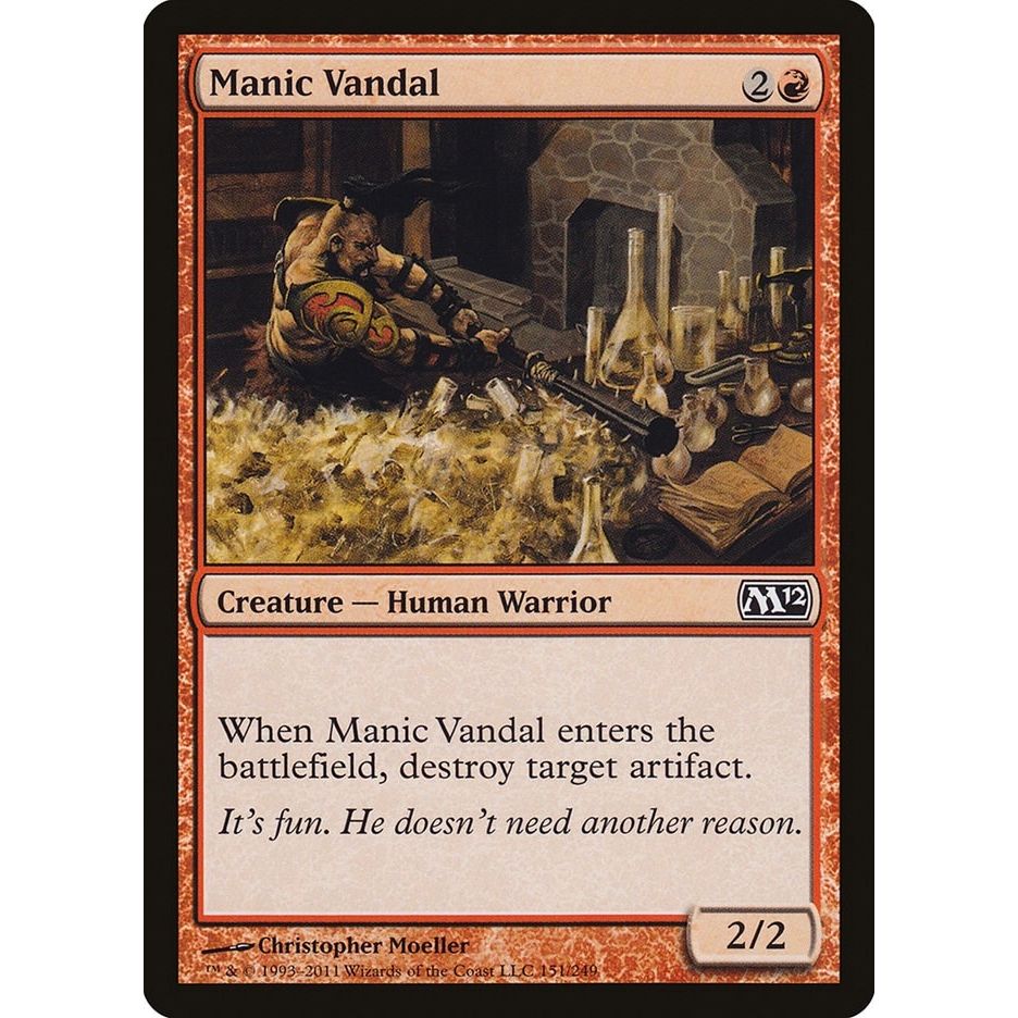 Image for Manic Vandal (151) (M12) - Magic: The Gathering