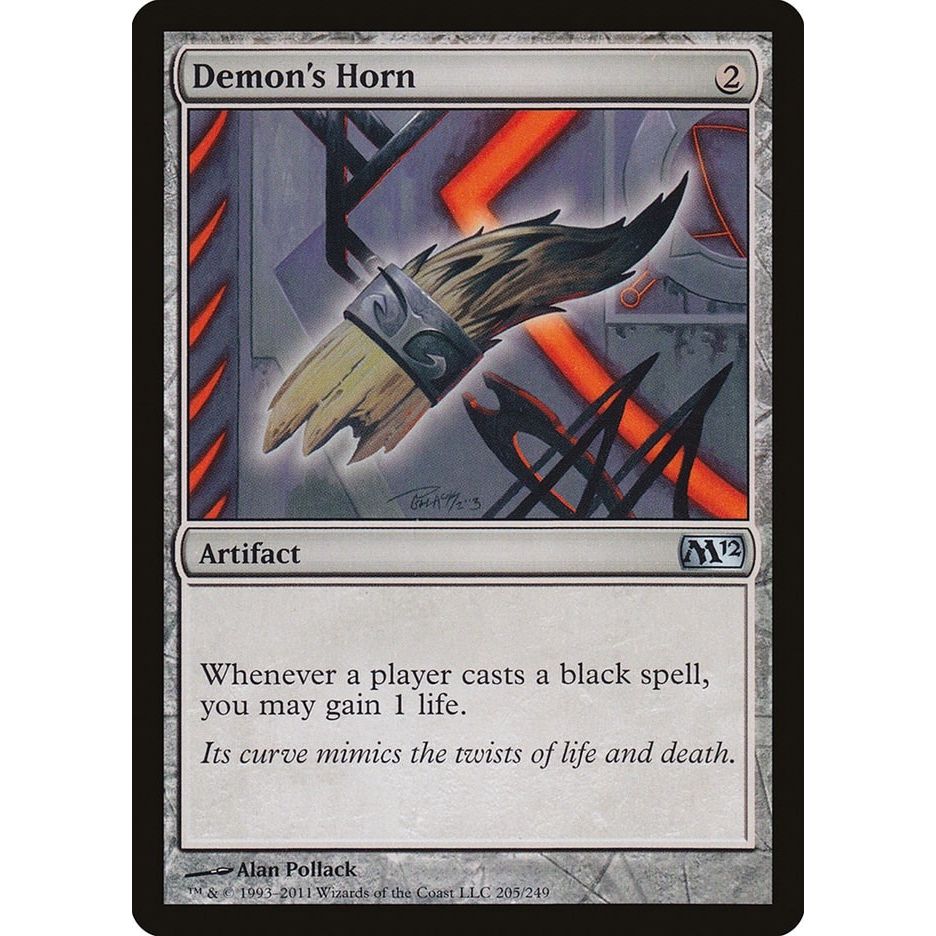 Image for Demon's Horn (205) (M12) - Magic: The Gathering