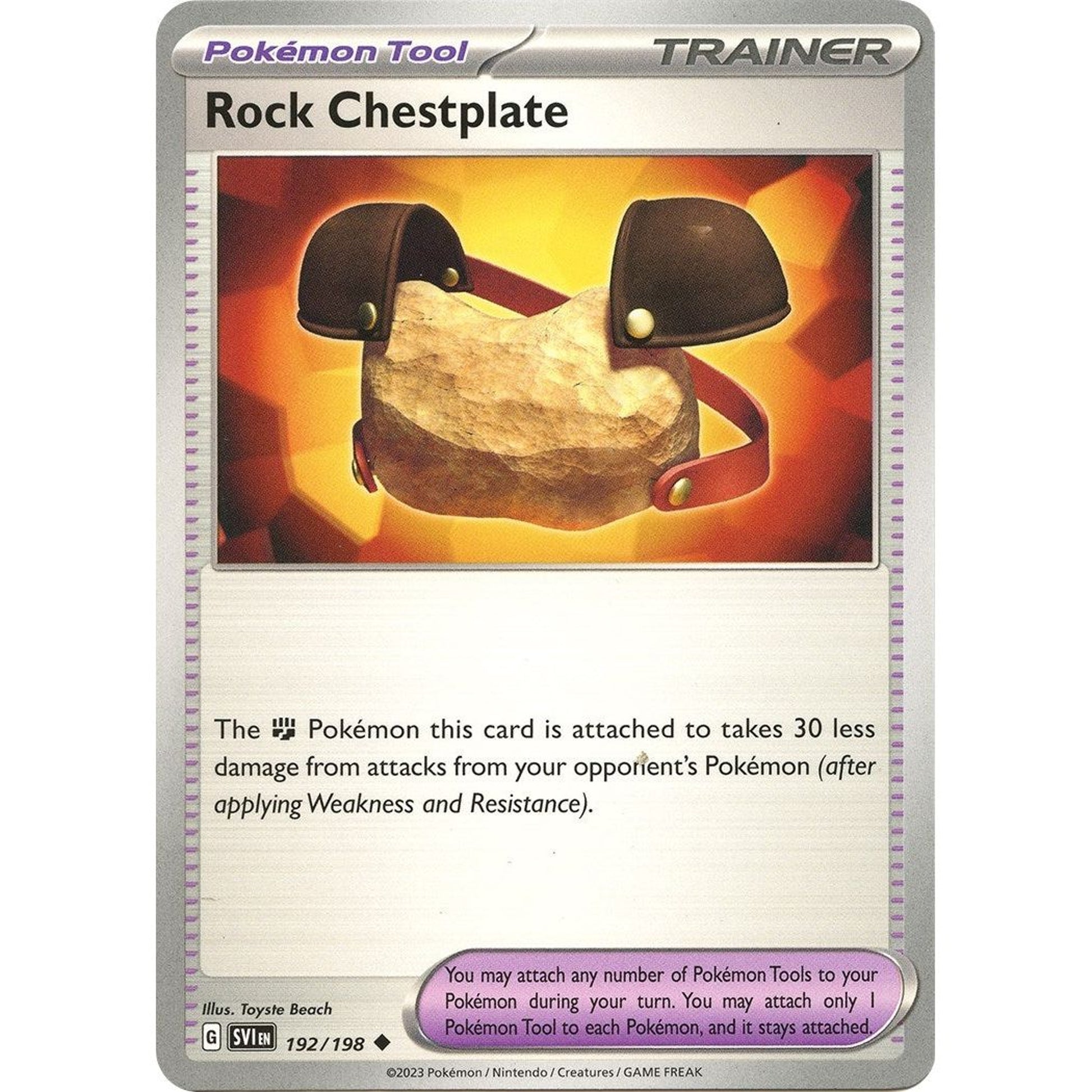 Image for Rock Chestplate (192/198) (SVI) - Pokemon
