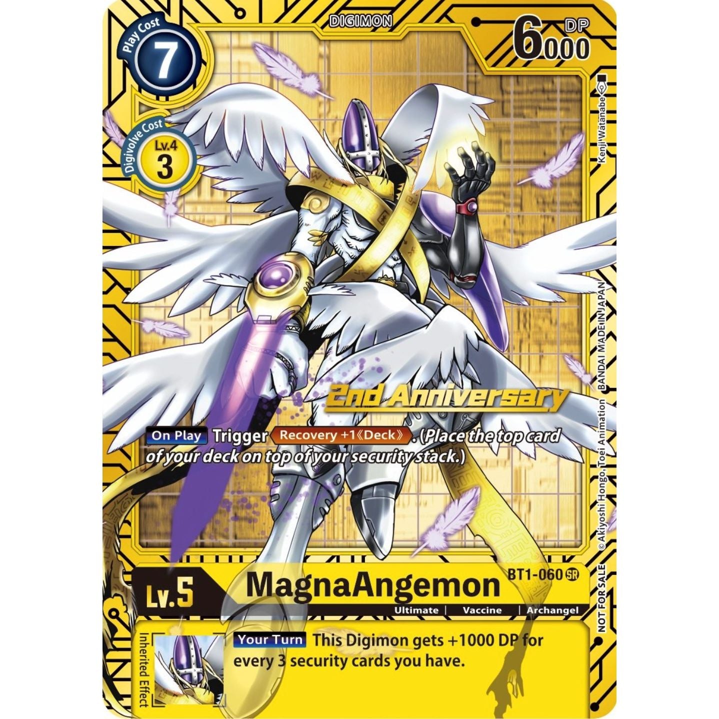 Image for MagnaAngemon - BT1-060 (2nd Anniversary Card Set) (BT1-060 SR) (BT01-03A) - Digimon Card Game