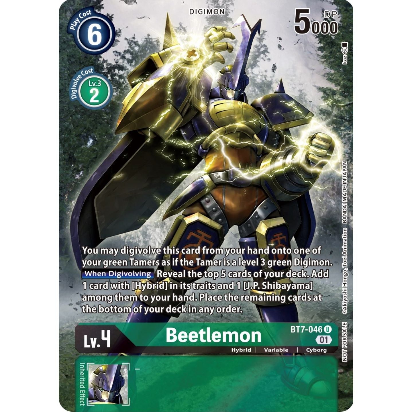 Image for Beetlemon (2nd Anniversary Frontier Card) (BT7-046 U) (BT07) - Digimon Card Game