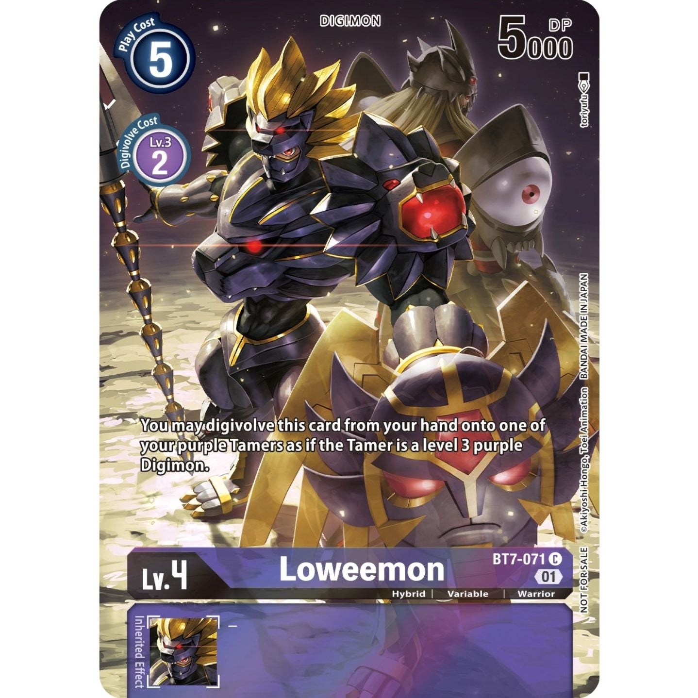 Image for Loweemon (2nd Anniversary Frontier Card) (BT7-071 C) (BT07) - Digimon Card Game