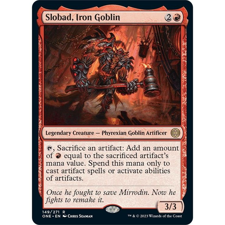 Image for Slobad, Iron Goblin (149) (ONE) - Magic: The Gathering