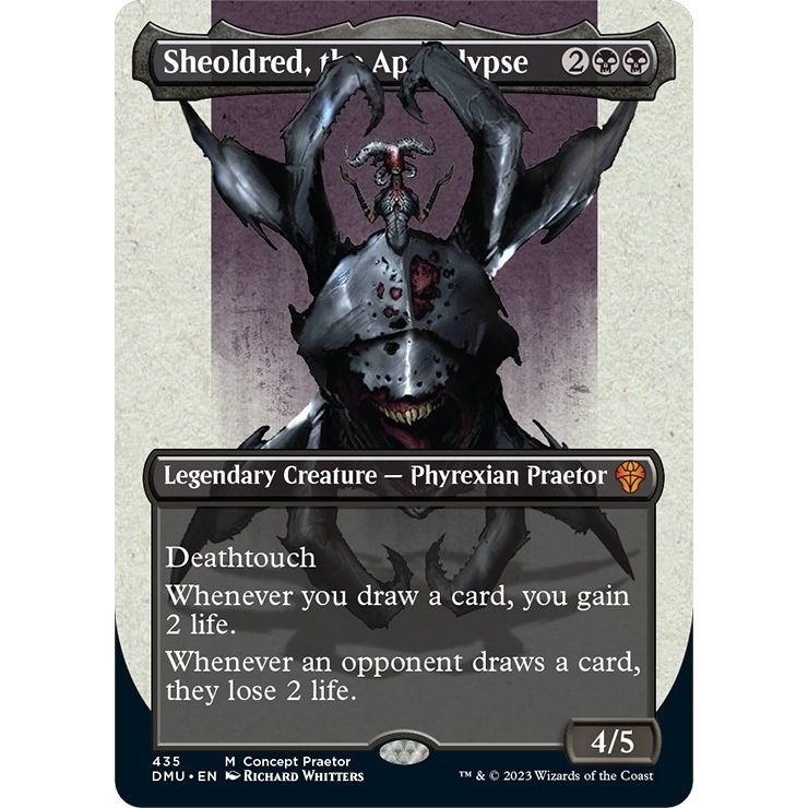 Image for Sheoldred, the Apocalypse (Concept Praetor) (435) (ONE) - Magic: The Gathering
