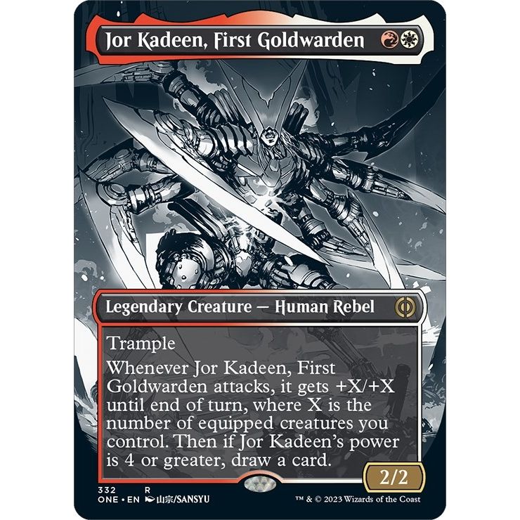 Image for Jor Kadeen, First Goldwarden (Borderless) (332) (ONE) - Magic: The Gathering