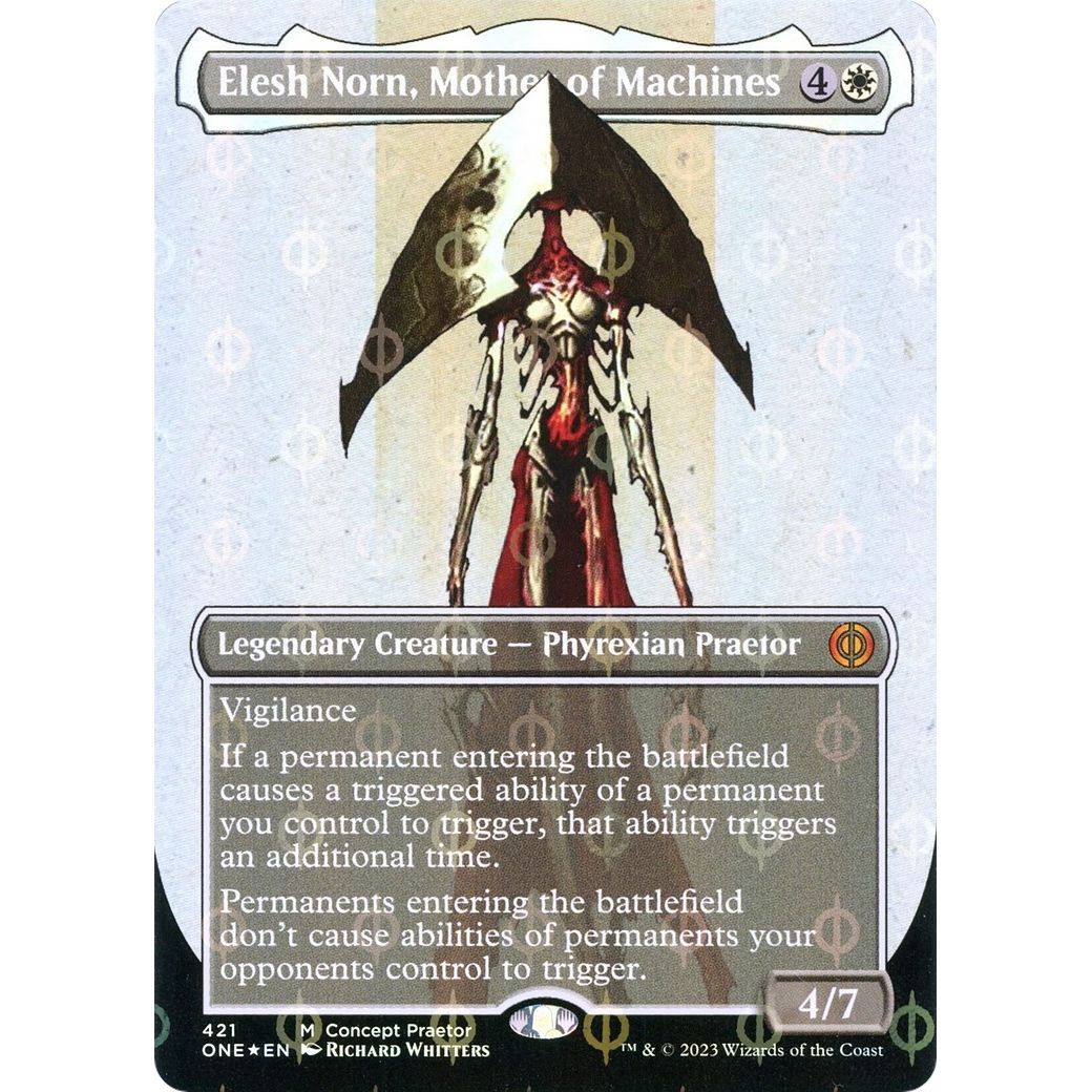 Image for Elesh Norn, Mother of Machines (Concept Praetor) (Step-and-Compleat Foil) (421) (ONE) - Magic: The Gathering