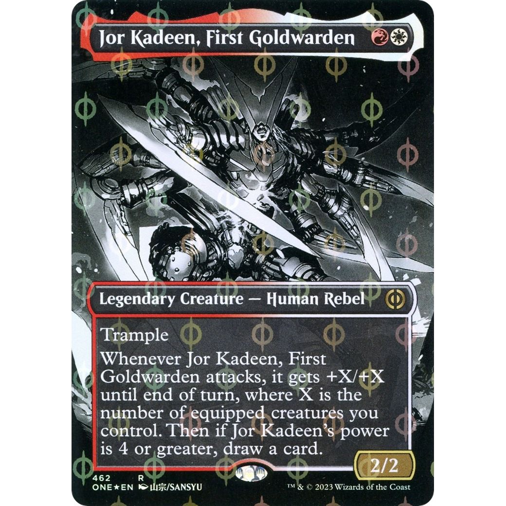 Image for Jor Kadeen, First Goldwarden (Borderless) (Step-and-Compleat Foil) (462) (ONE) - Magic: The Gathering