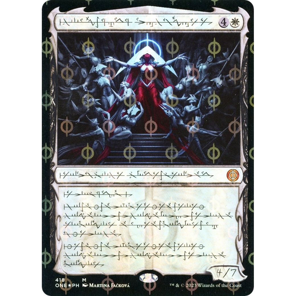 Image for Elesh Norn, Mother of Machines (Phyrexian) (Step-and-Compleat Foil) (418) (ONE) - Magic: The Gathering