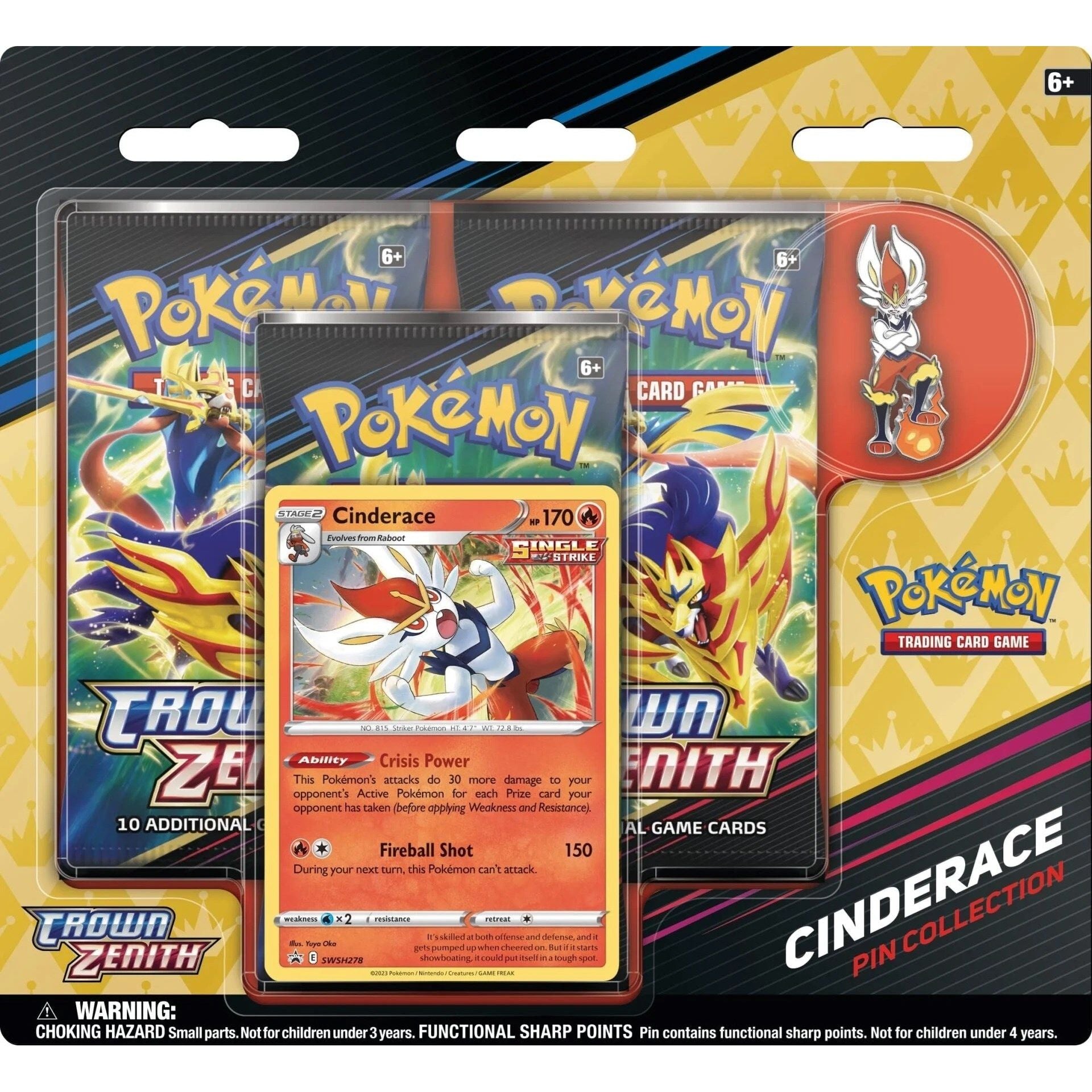 Image for Crown Zenith Pin Collection [Cinderace] - Pokemon