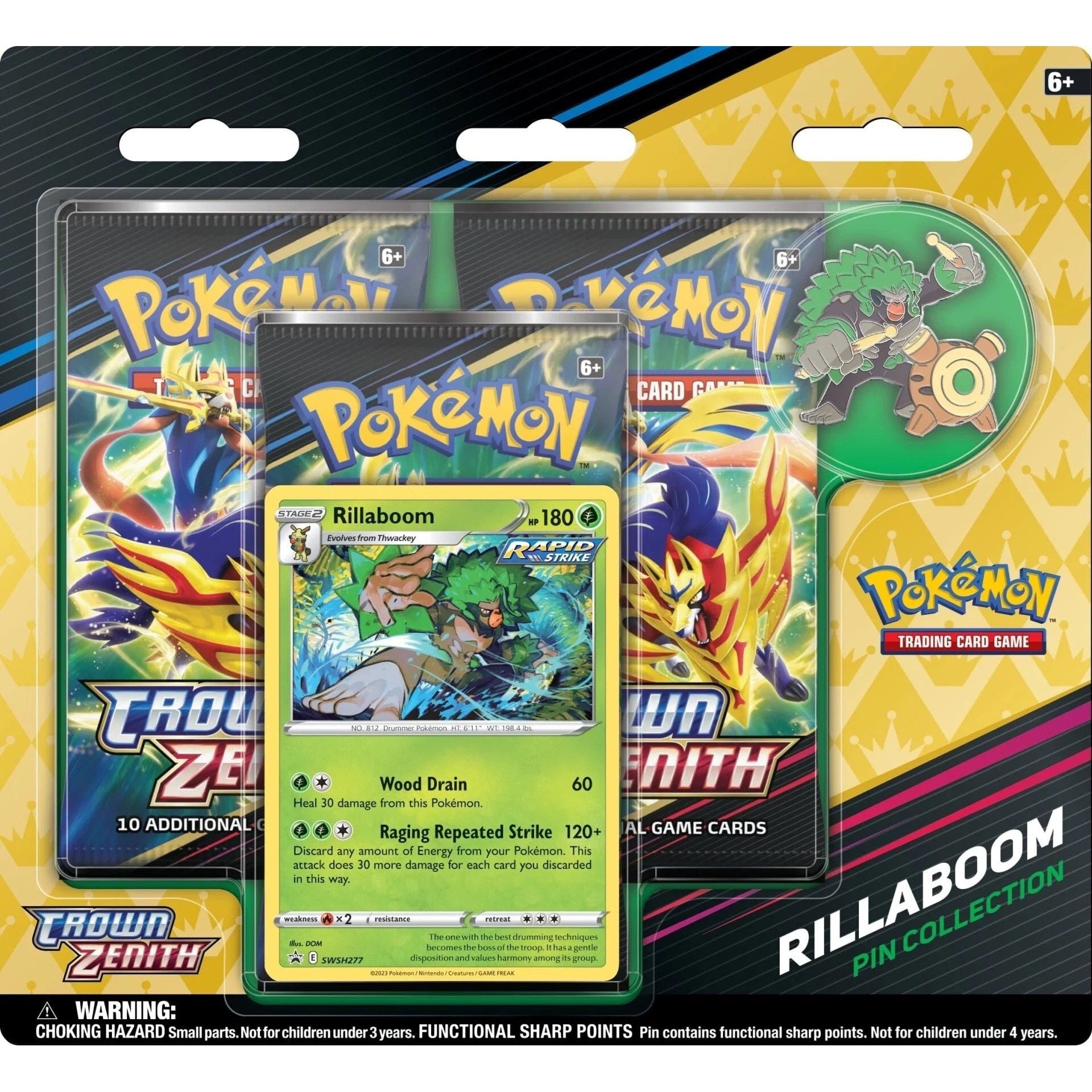 Image for Crown Zenith Pin Collection [Rillaboom] - Pokemon