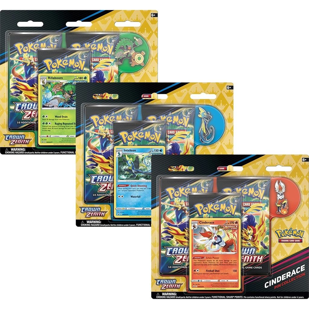 Image for Crown Zenith Pin Collection [Set of 3] - Pokemon