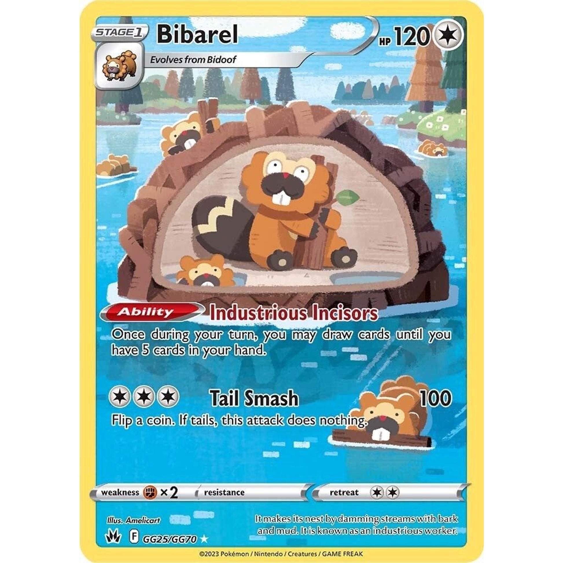 Image for Bibarel (GG25/GG70) (CRZ:GG) - Pokemon