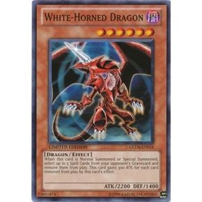 Image for White-Horned Dragon (GLD4-EN014) (GLD4) - YuGiOh