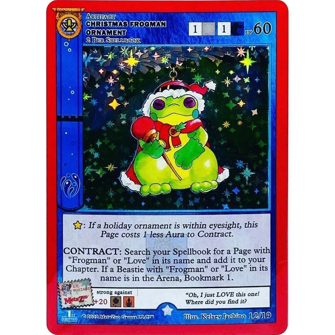 Image for Christmas Frogman Ornament (First Edition) (12/19) (HOLIP) - MetaZoo