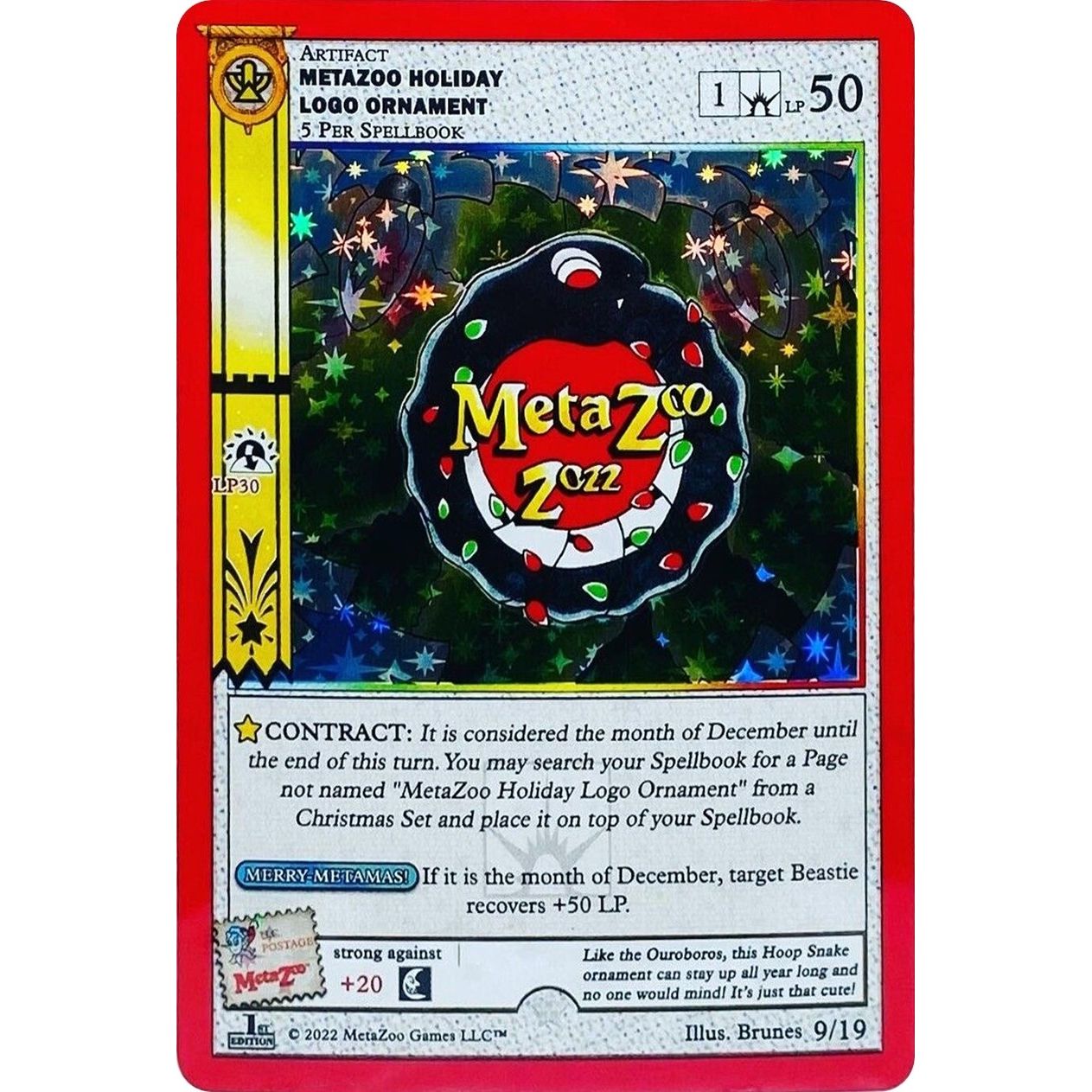 Image for MetaZoo Holiday Logo Ornament (First Edition) (9/19) (HOLIP) - MetaZoo