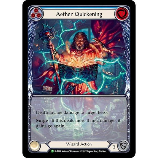 Image for Aether Quickening (Blue) - FAB114 (FAB114) (PR) - Flesh and Blood TCG