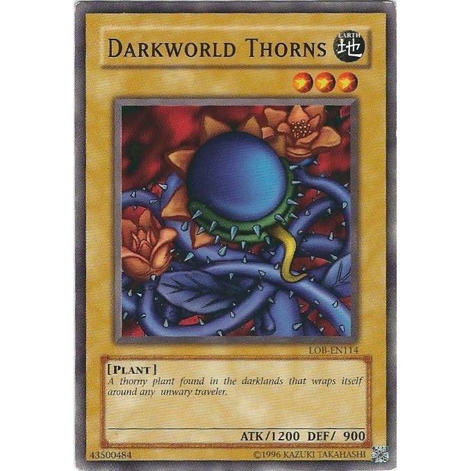 Image for Darkworld Thorns (LOB-EN114) (LOB-EN) - YuGiOh