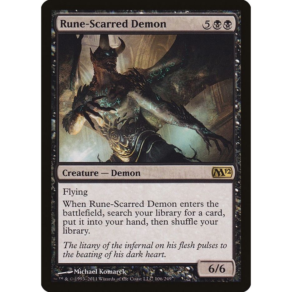Image for Rune-Scarred Demon (106) (M12) - Magic: The Gathering