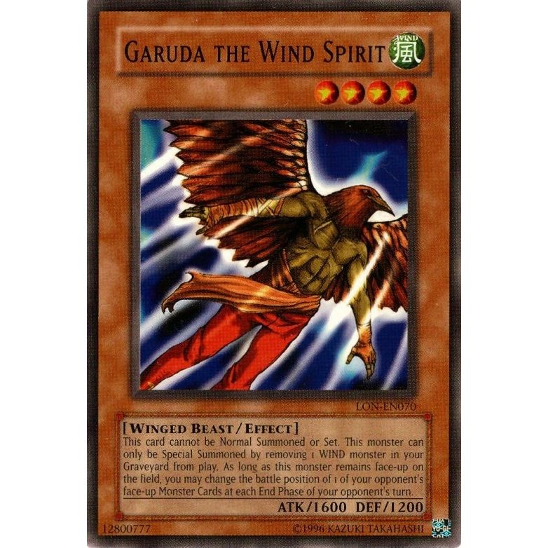 Image for Garuda the Wind Spirit (LON-EN070) (LON-EN) - YuGiOh