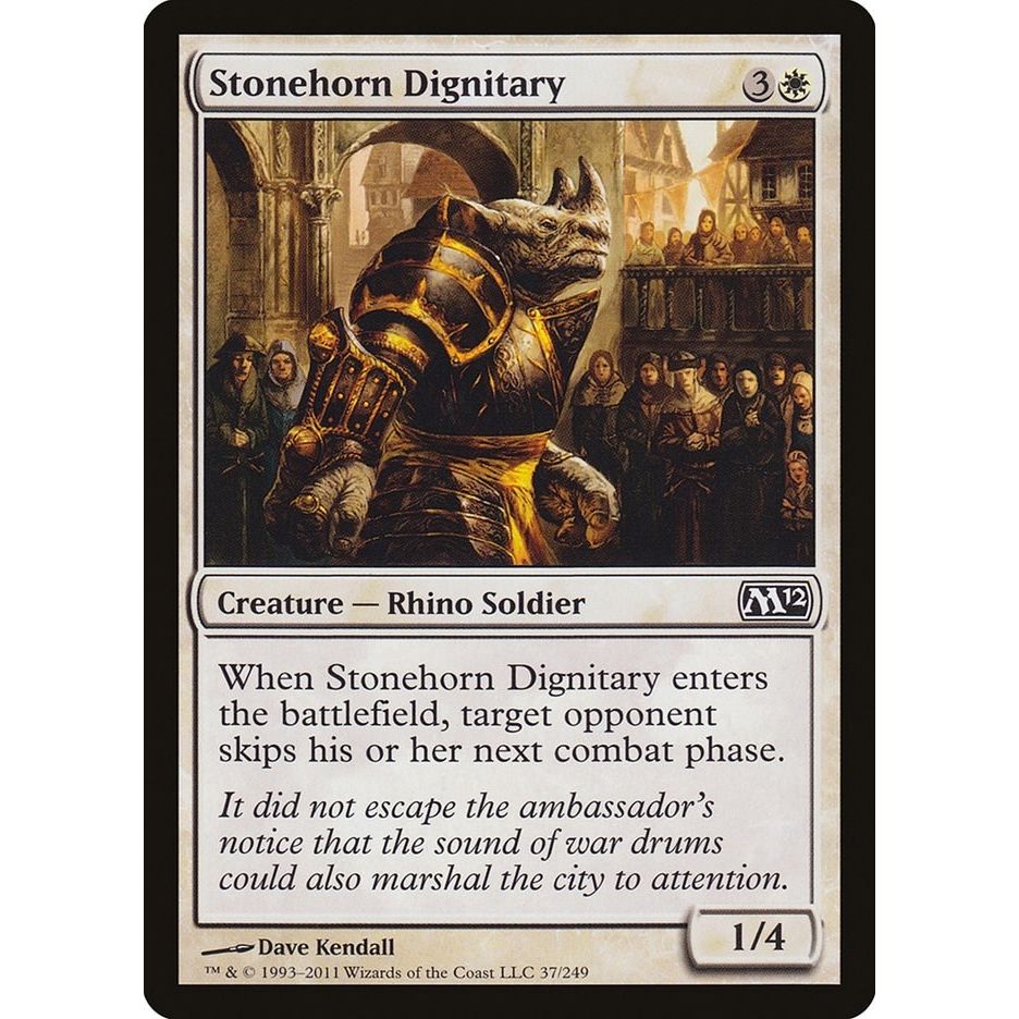 Image for Stonehorn Dignitary (37) (M12) - Magic: The Gathering