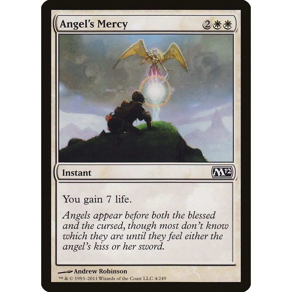 Image for Angel's Mercy (4) (M12) - Magic: The Gathering