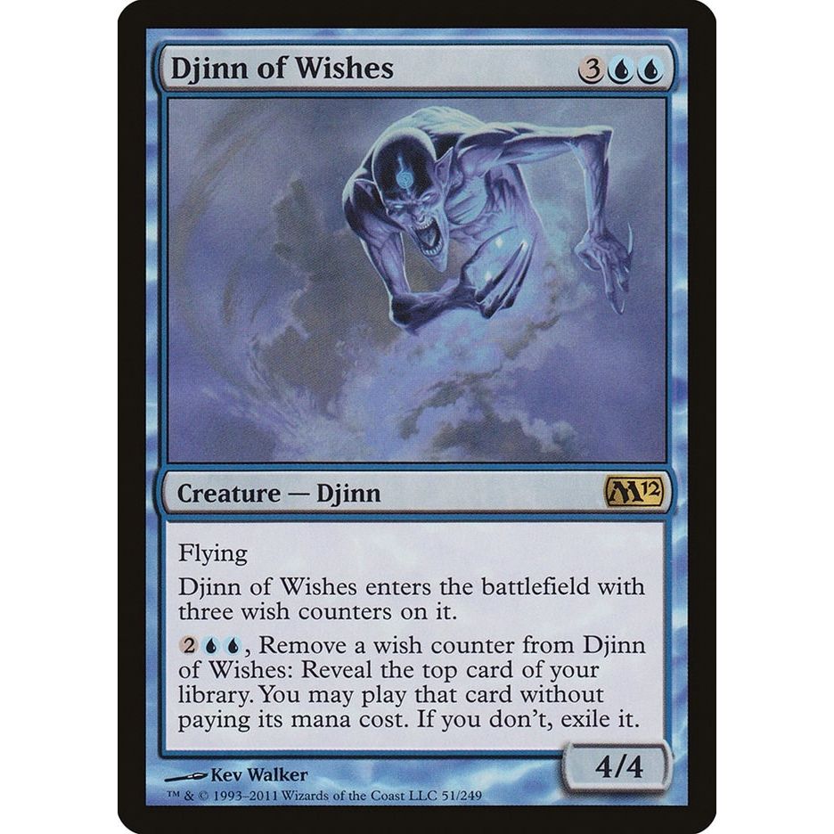 Image for Djinn of Wishes (51) (M12) - Magic: The Gathering