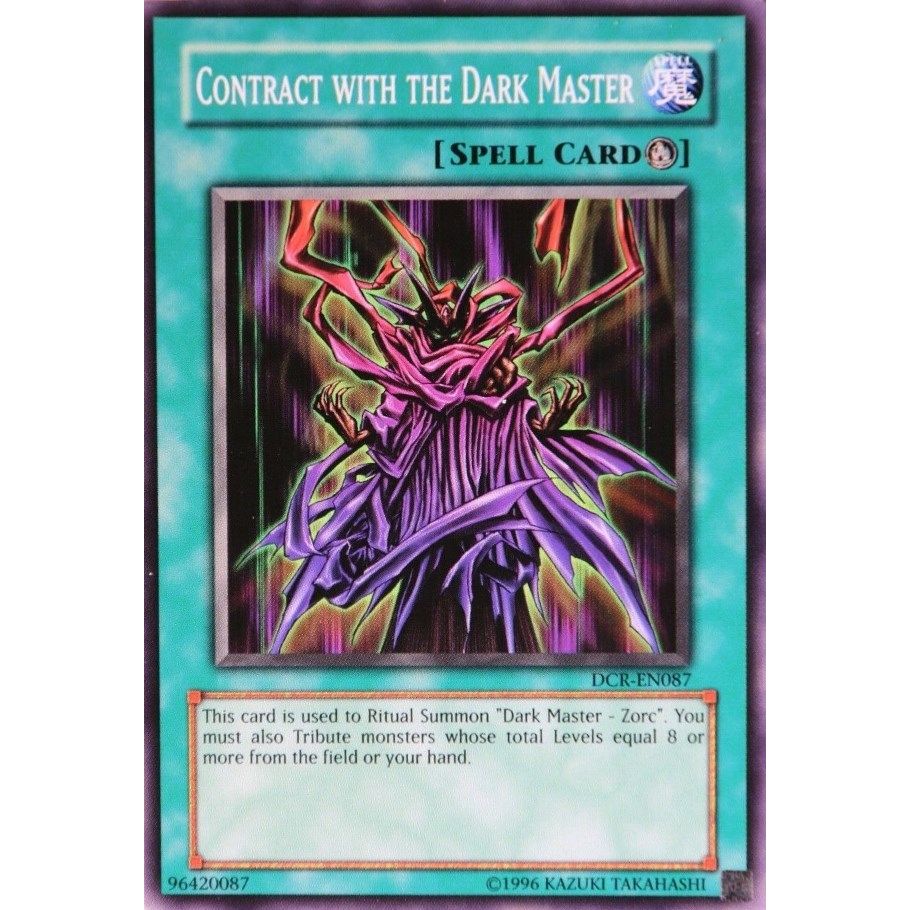 Image for Contract with the Dark Master (DCR-EN087) (DCR-EN) - YuGiOh
