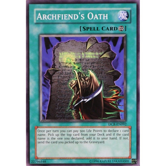 Image for Archfiend's Oath (DCR-EN092) (DCR-EN) - YuGiOh