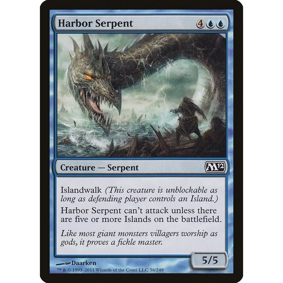 Image for Harbor Serpent (56) (M12) - Magic: The Gathering