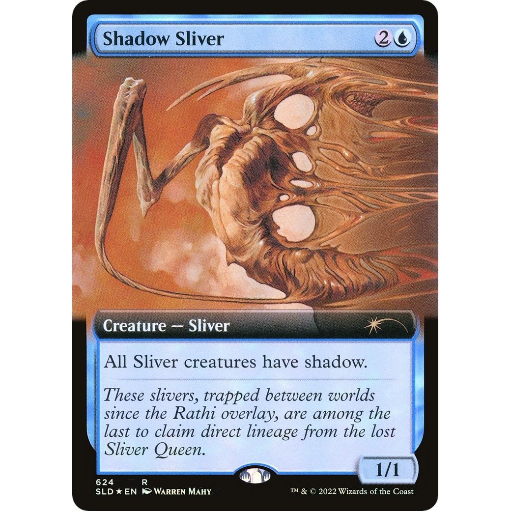 Image for Shadow Sliver (Extended Art) (624) (SLD) - Magic: The Gathering
