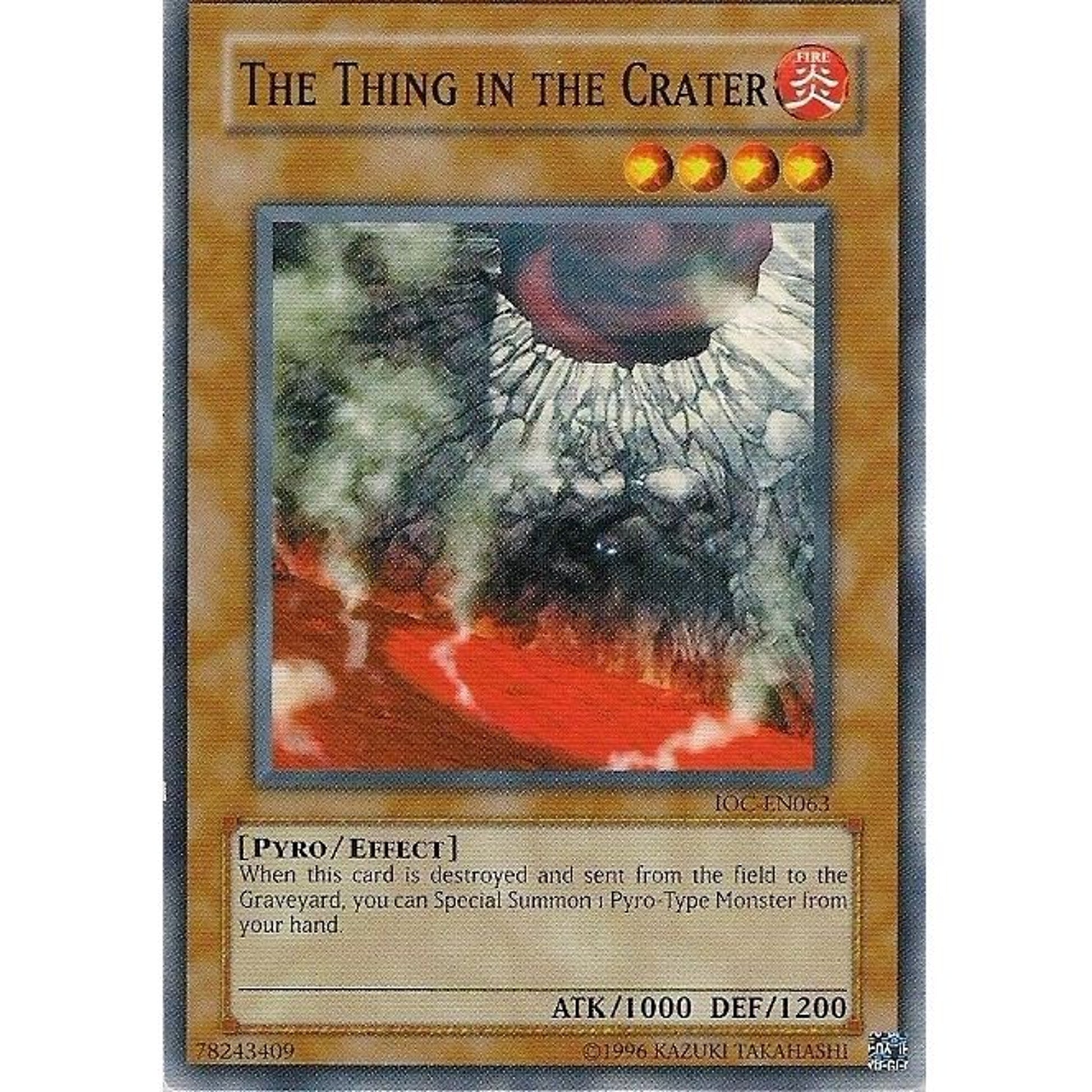 Image for The Thing in the Crater (IOC-EN063) (IOC-EN) - YuGiOh