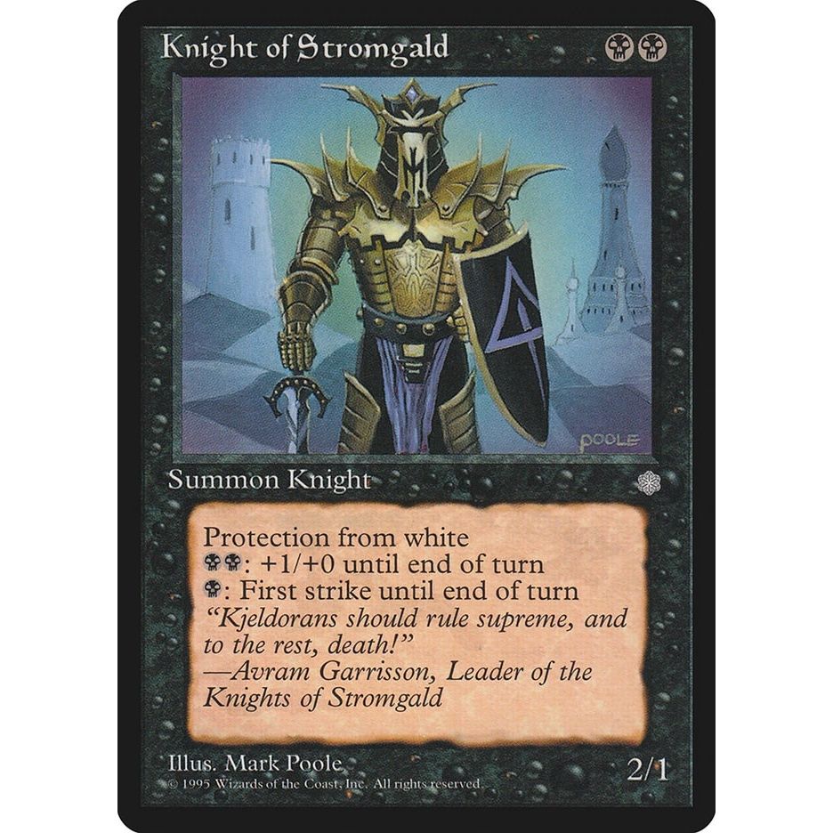 Image for Knight of Stromgald (ICE) - Magic: The Gathering