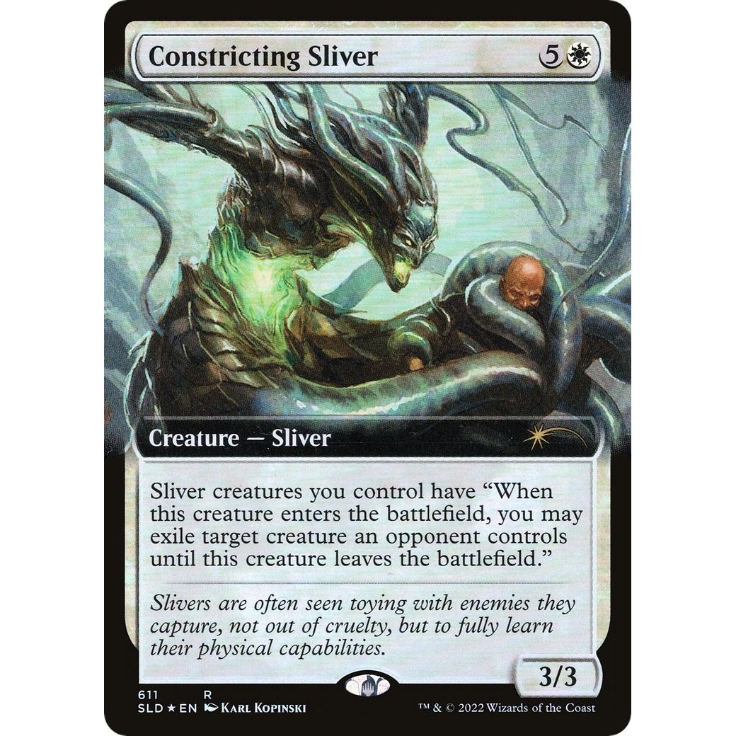 Image for Constricting Sliver (Extended Art) (611) (SLD) - Magic: The Gathering