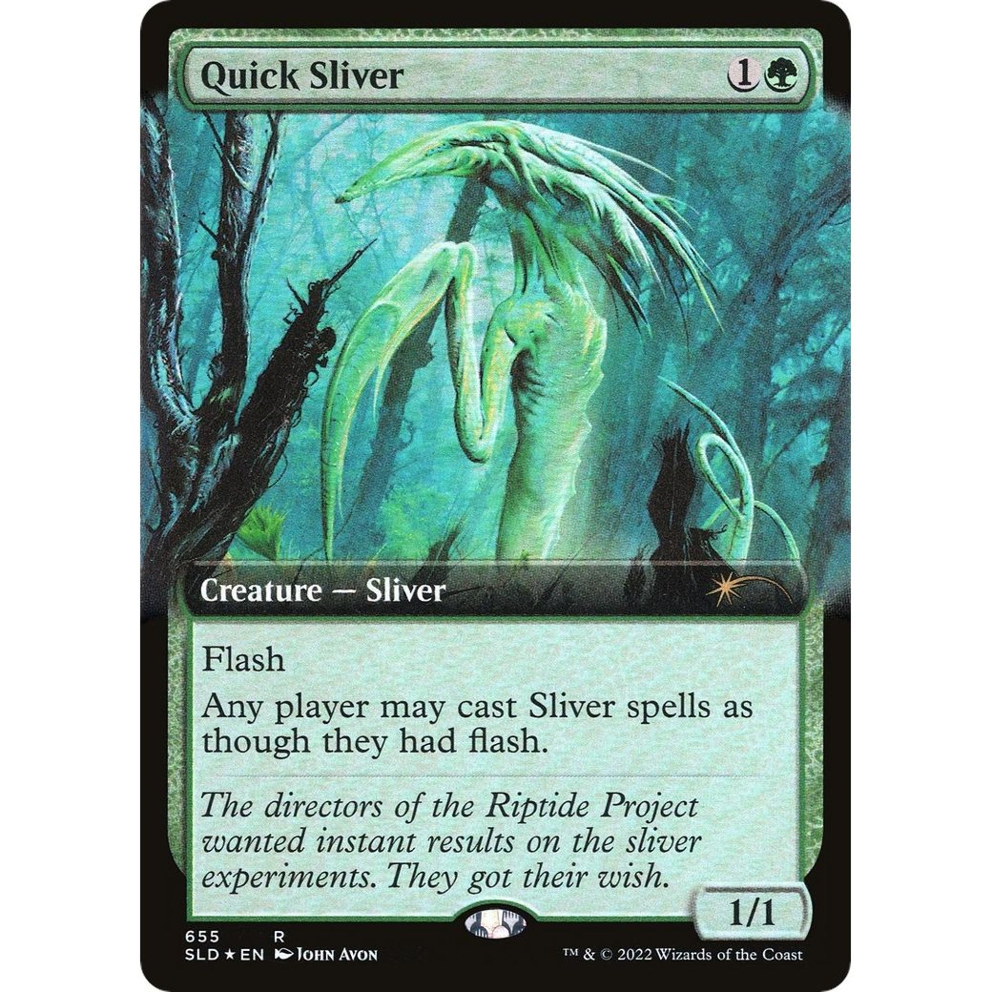 Image for Quick Sliver (Extended Art) (655) (SLD) - Magic: The Gathering