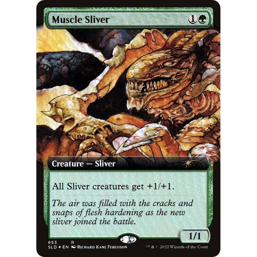 Image for Muscle Sliver (Extended Art) (653) (SLD) - Magic: The Gathering