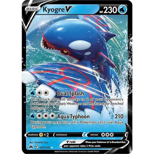 Image for Kyogre V (037/159) (CRZ) - Pokemon