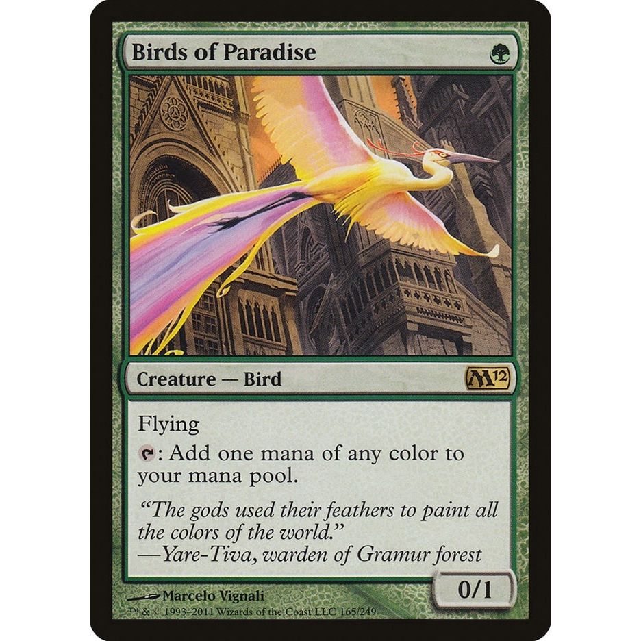 Image for Birds of Paradise (165) (M12) - Magic: The Gathering