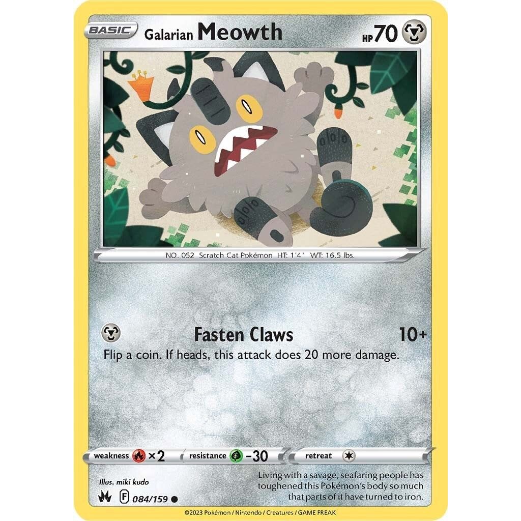 Image for Galarian Meowth (084/159) (CRZ) - Pokemon