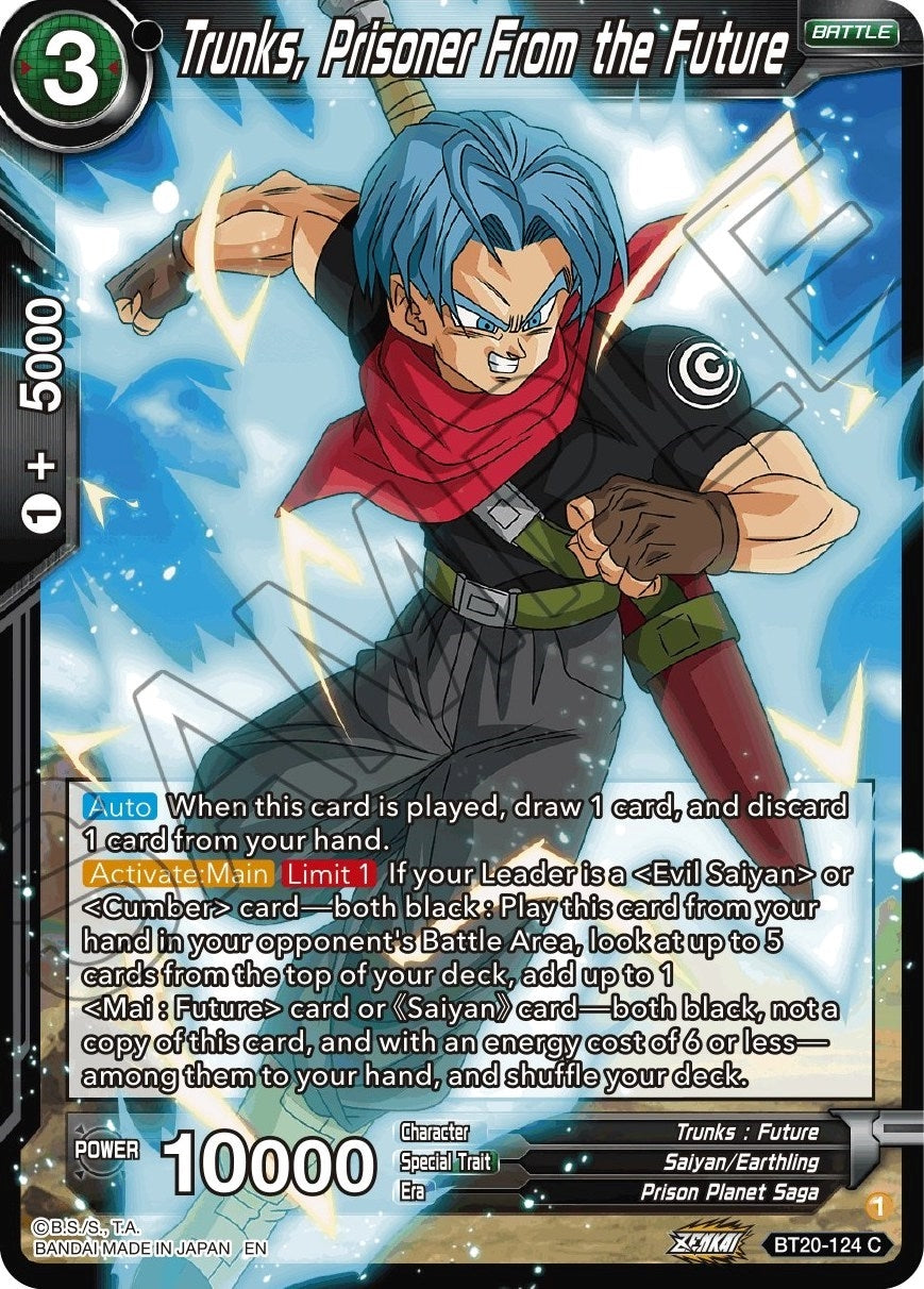 Image for Trunks, Prisoner From the Future (BT20-124) (DBS-B20) - Dragon Ball Super: Masters