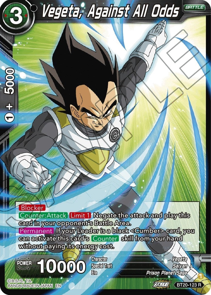 Image for Vegeta, Against All Odds (BT20-123) (DBS-B20) - Dragon Ball Super: Masters
