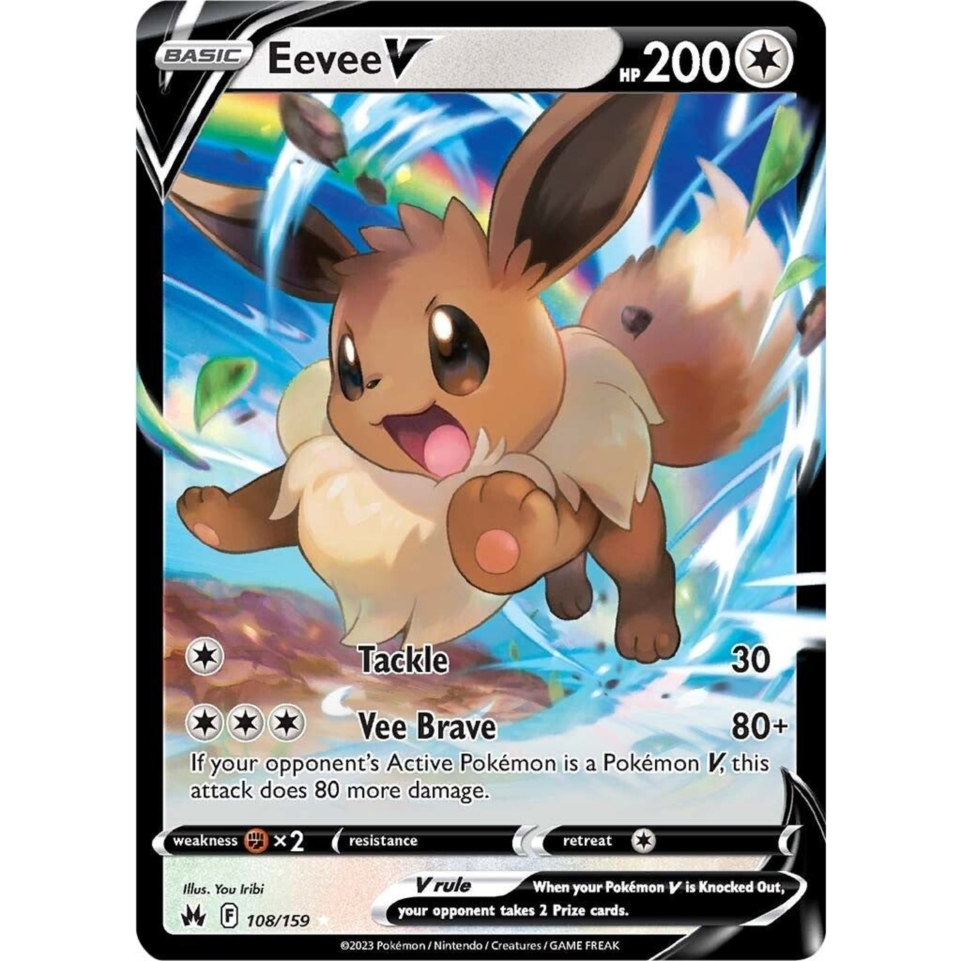 Image for Eevee V (108/159) (CRZ) - Pokemon
