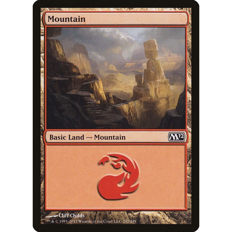 Image for Mountain (242) (242) (M12) - Magic: The Gathering