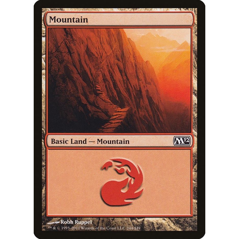 Image for Mountain (244) (244) (M12) - Magic: The Gathering
