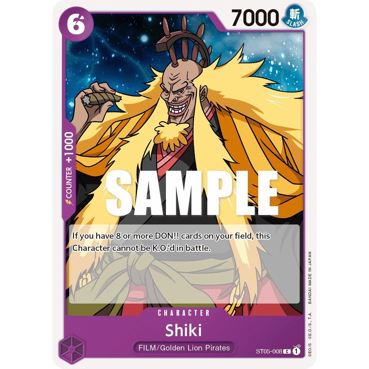 Image for Shiki (ST05-008) (ST-05) - One Piece Card Game