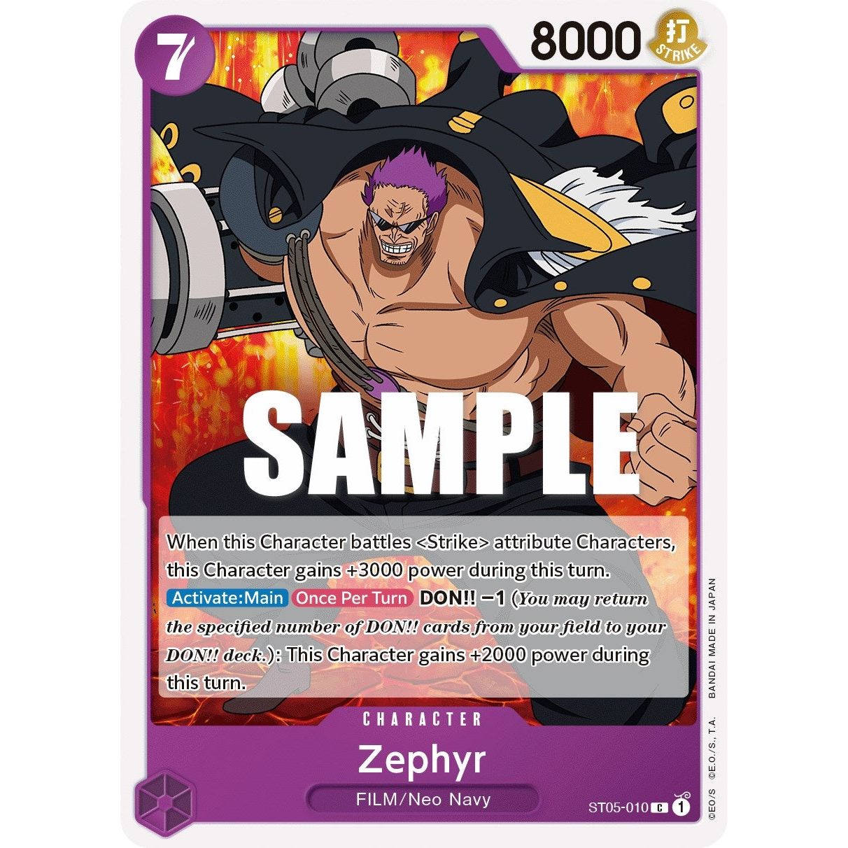 Image for Zephyr (ST05-010) (ST-05) - One Piece Card Game