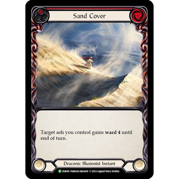 Image for Sand Cover (Red) - FAB090 (FAB090) (PR) - Flesh and Blood TCG